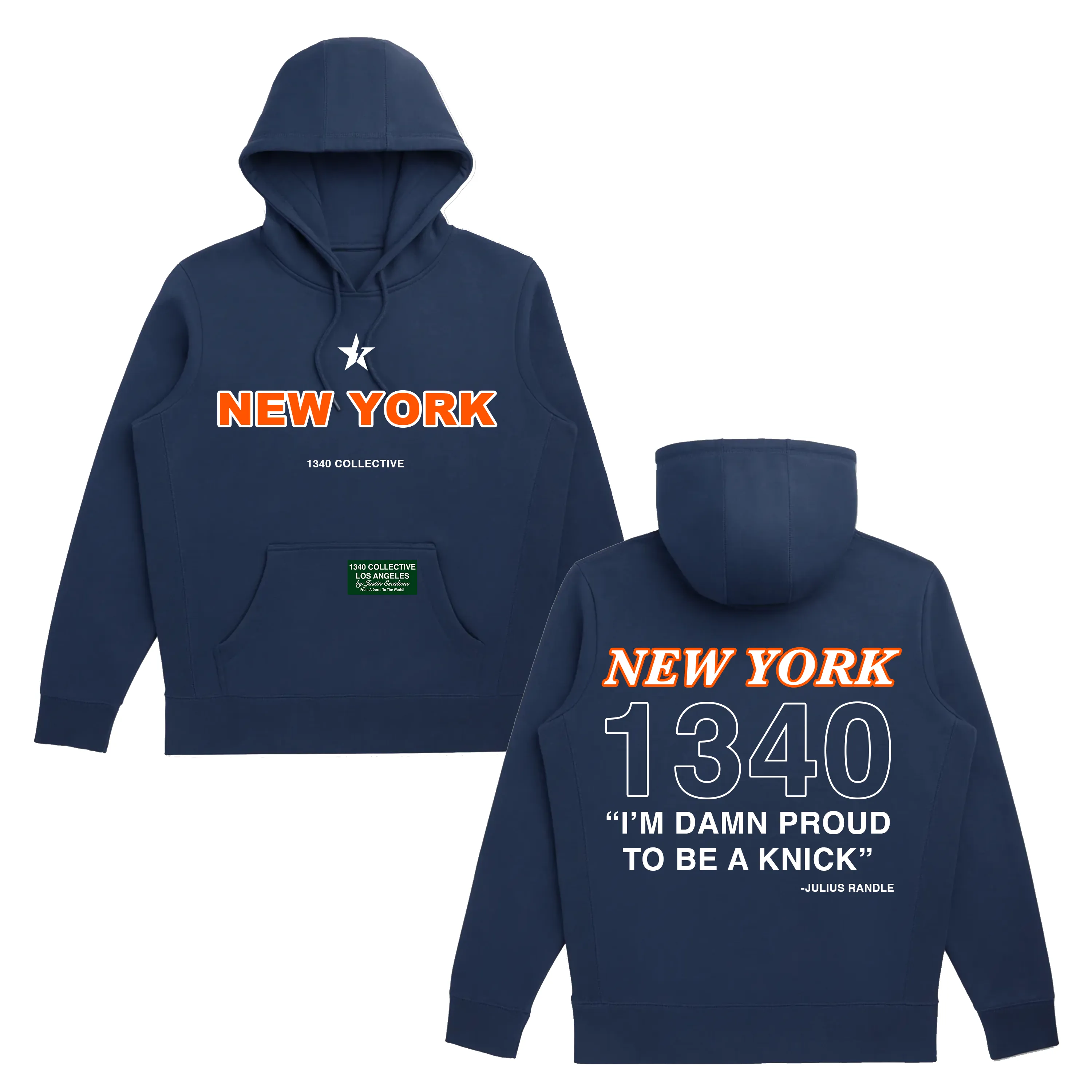 1340 NEW YORK ORANGE - HOODIE