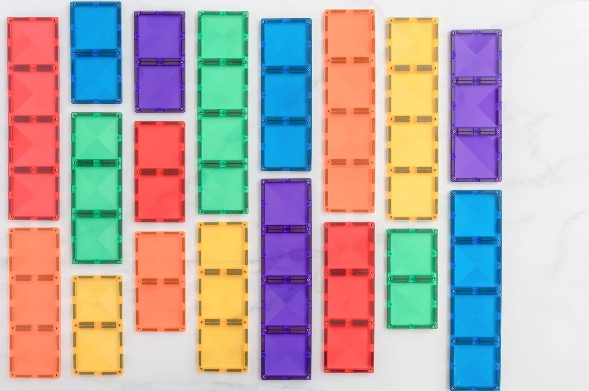 18 Piece Rectangle Pack Rainbow - 3 