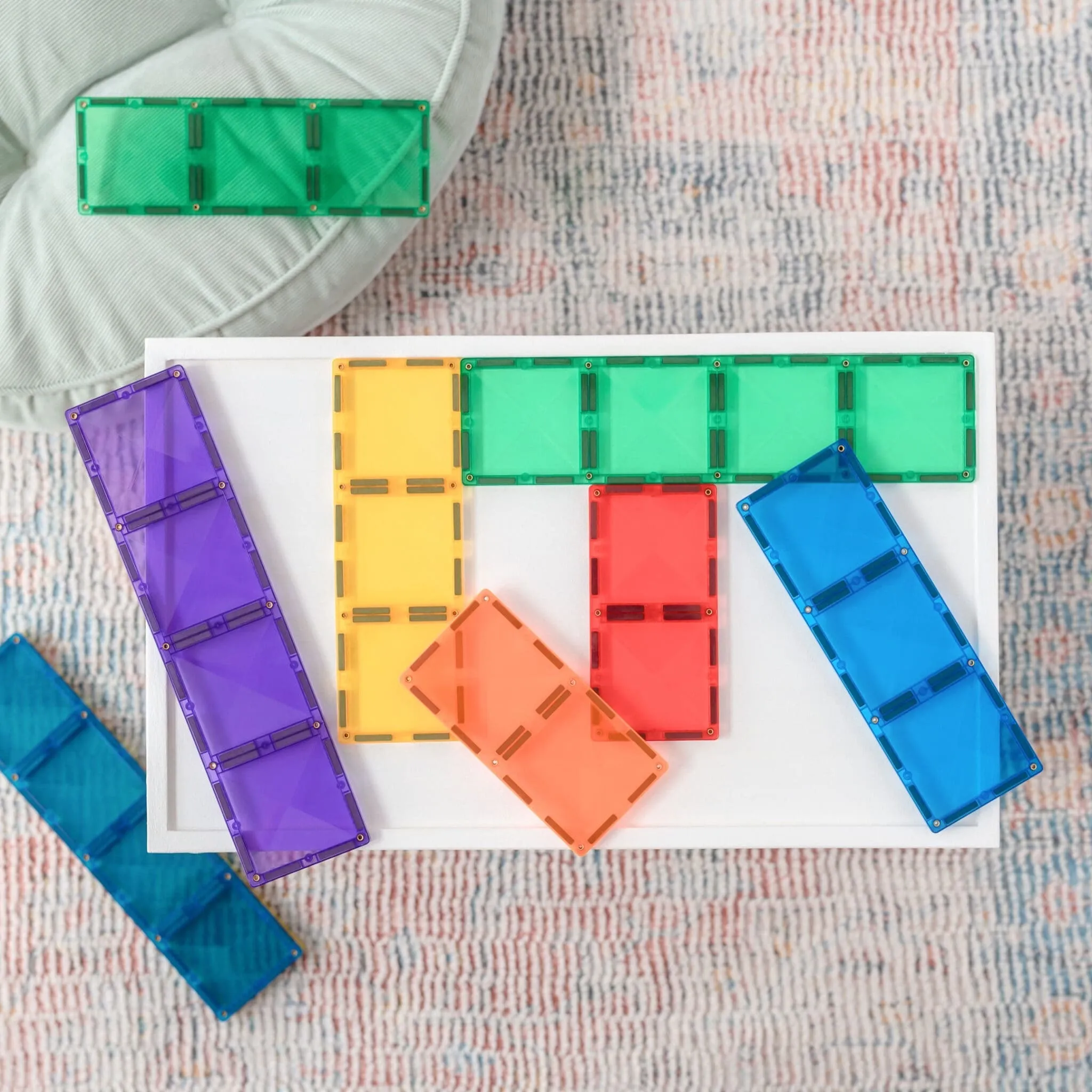 18 Piece Rectangle Pack Rainbow - 3 