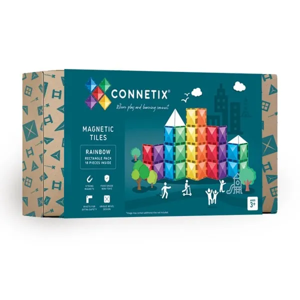 18 Piece Rectangle Pack Rainbow - 3 