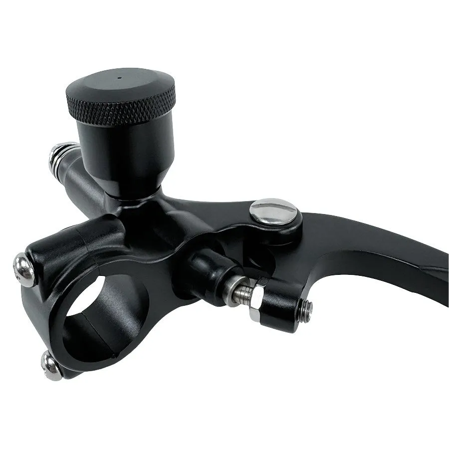 1" Vintage Deco Handlebar Control Kit with Master Cylinder & Clutch (Black) Harley and Custom Moto
