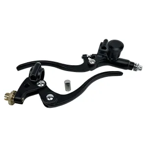 1" Vintage Deco Handlebar Control Kit with Master Cylinder & Clutch (Black) Harley and Custom Moto