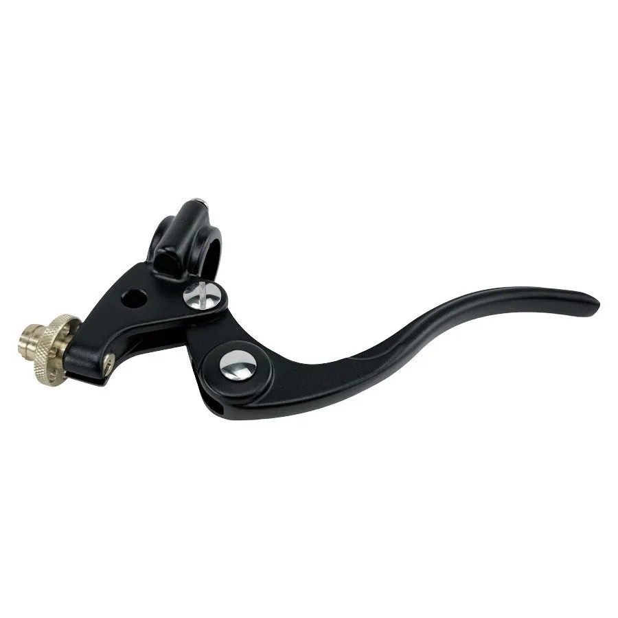 1" Vintage Deco Handlebar Control Kit with Master Cylinder & Clutch (Black) Harley and Custom Moto