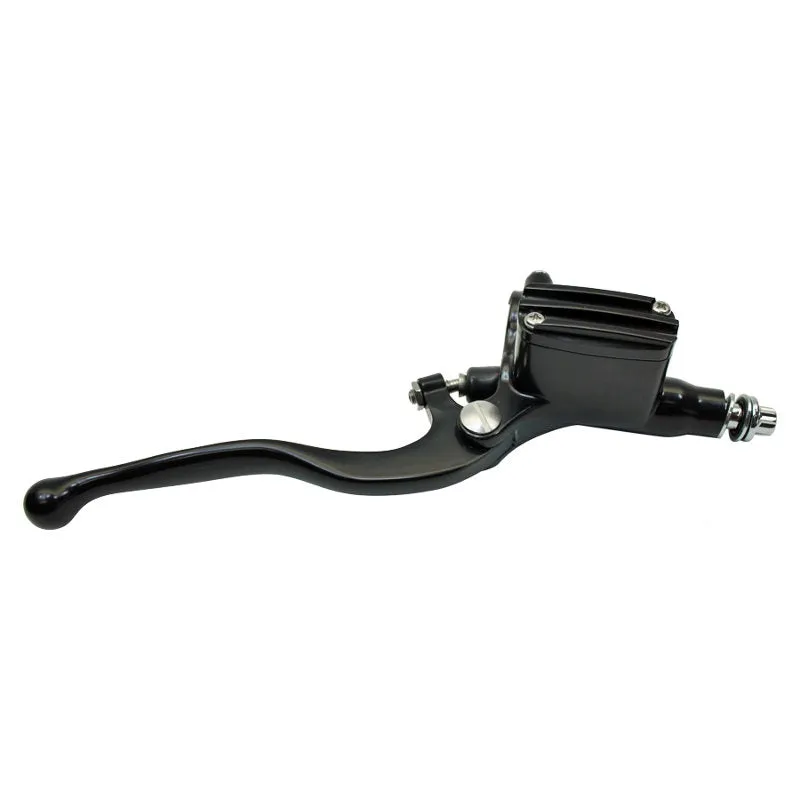 1" Vintage Handlebar Control Kit with Master Cylinder & Clutch (Black) Harley and Custom Motorcycle