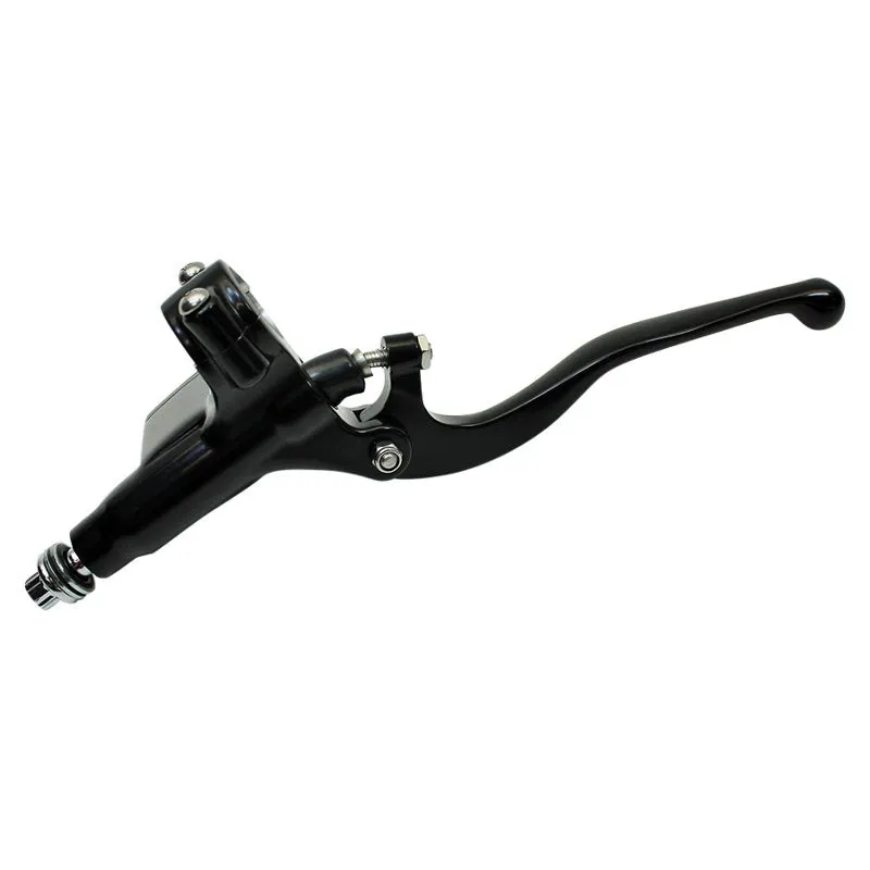 1" Vintage Handlebar Control Kit with Master Cylinder & Clutch (Black) Harley and Custom Motorcycle