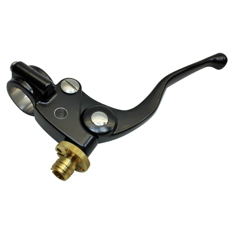 1" Vintage Handlebar Control Kit with Master Cylinder & Clutch (Black) Harley and Custom Motorcycle
