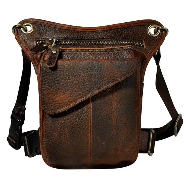 211-3BU Original Leather  Drop Leg Bag