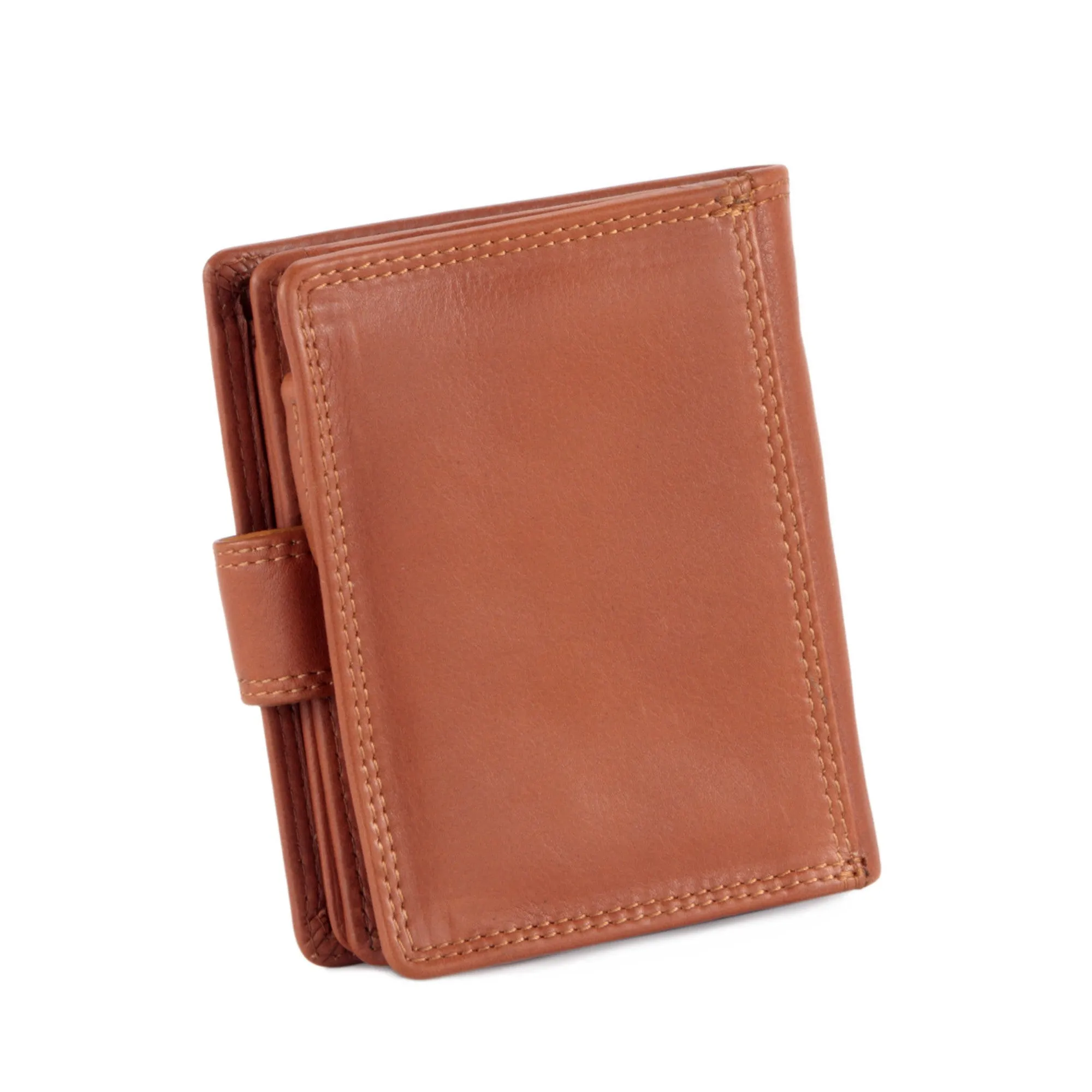 300952-CG Ladies Small Clutch Wallet in Tan Leather | Style n Craft