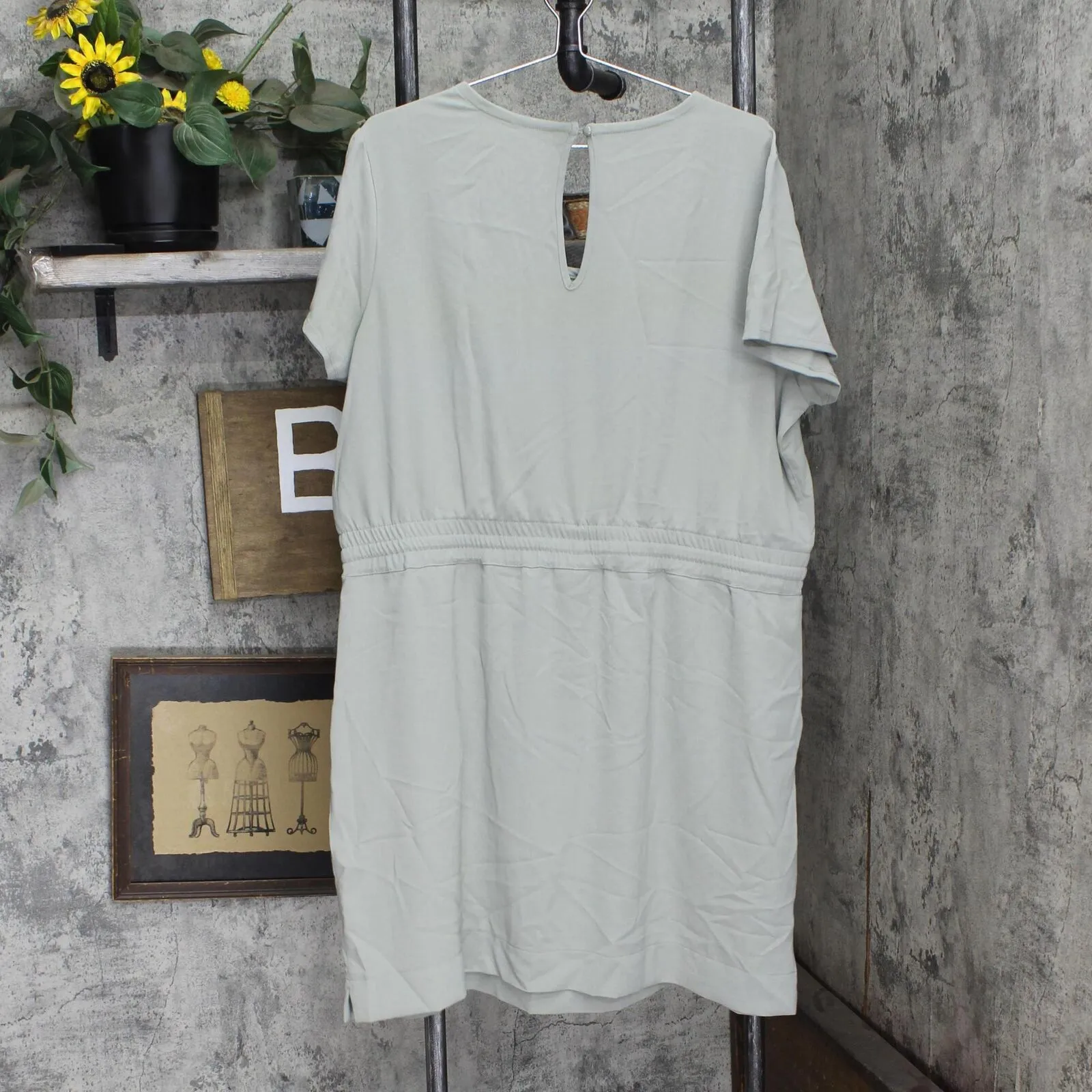 32 Degrees Womens Ladies' Soft Twill Drawstring Dress 1748960 Shadow Green 2XL