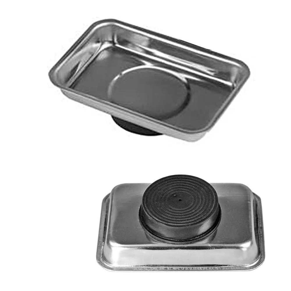 3pc Kit Magnetic Steel Tray Telescopic Pick Up Tool Inspection Mirror Set