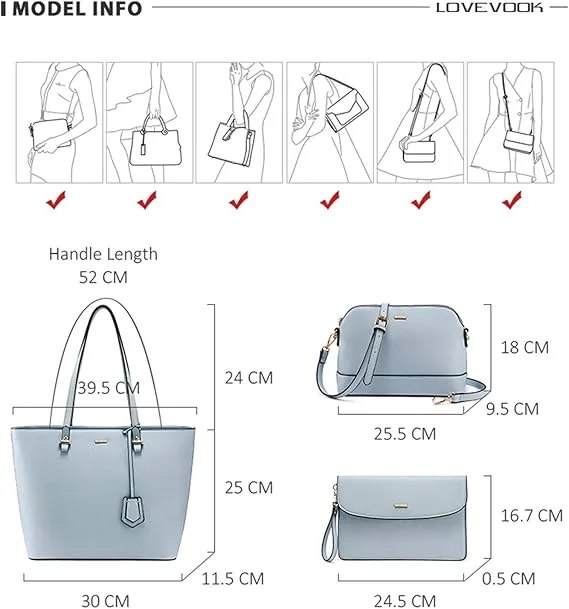 3Pcs Fashion Tote Bag