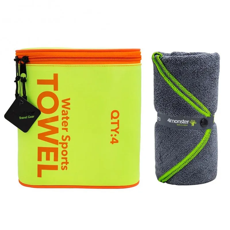 4 monster - Water Sports Microfiber Towel 4 In 1 Set ( 60X120 CM )