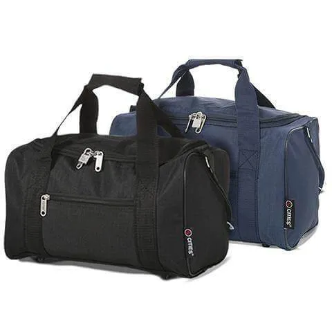 5 Cities (35x20x20cm) Hand Luggage Holdall Flight Bag (x2 Set)