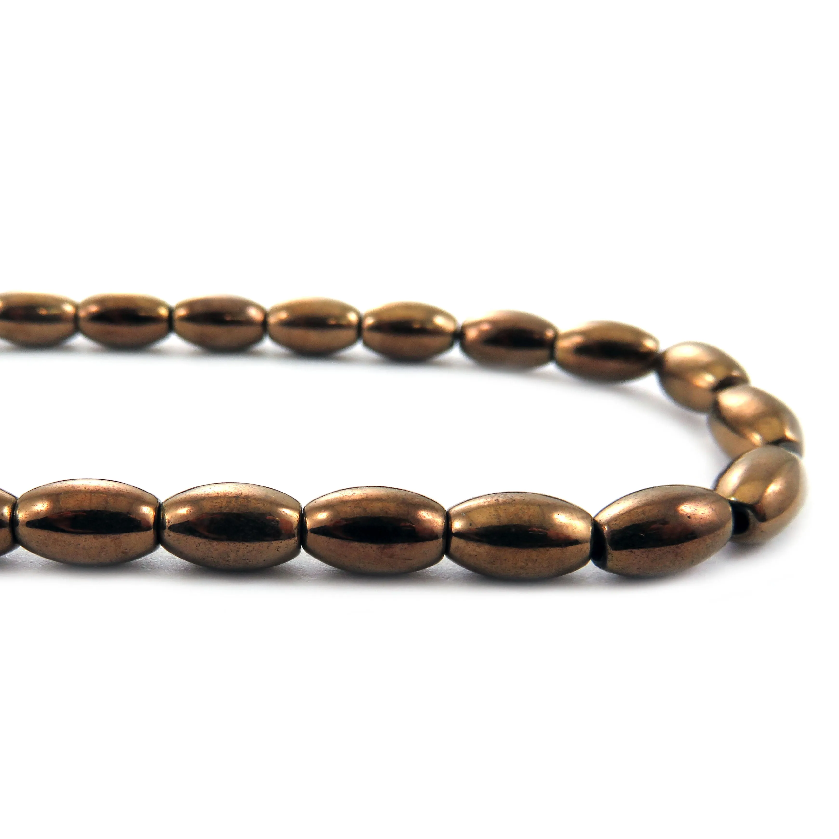 5x8mm Rice Copper Magnetic Hematite MH76