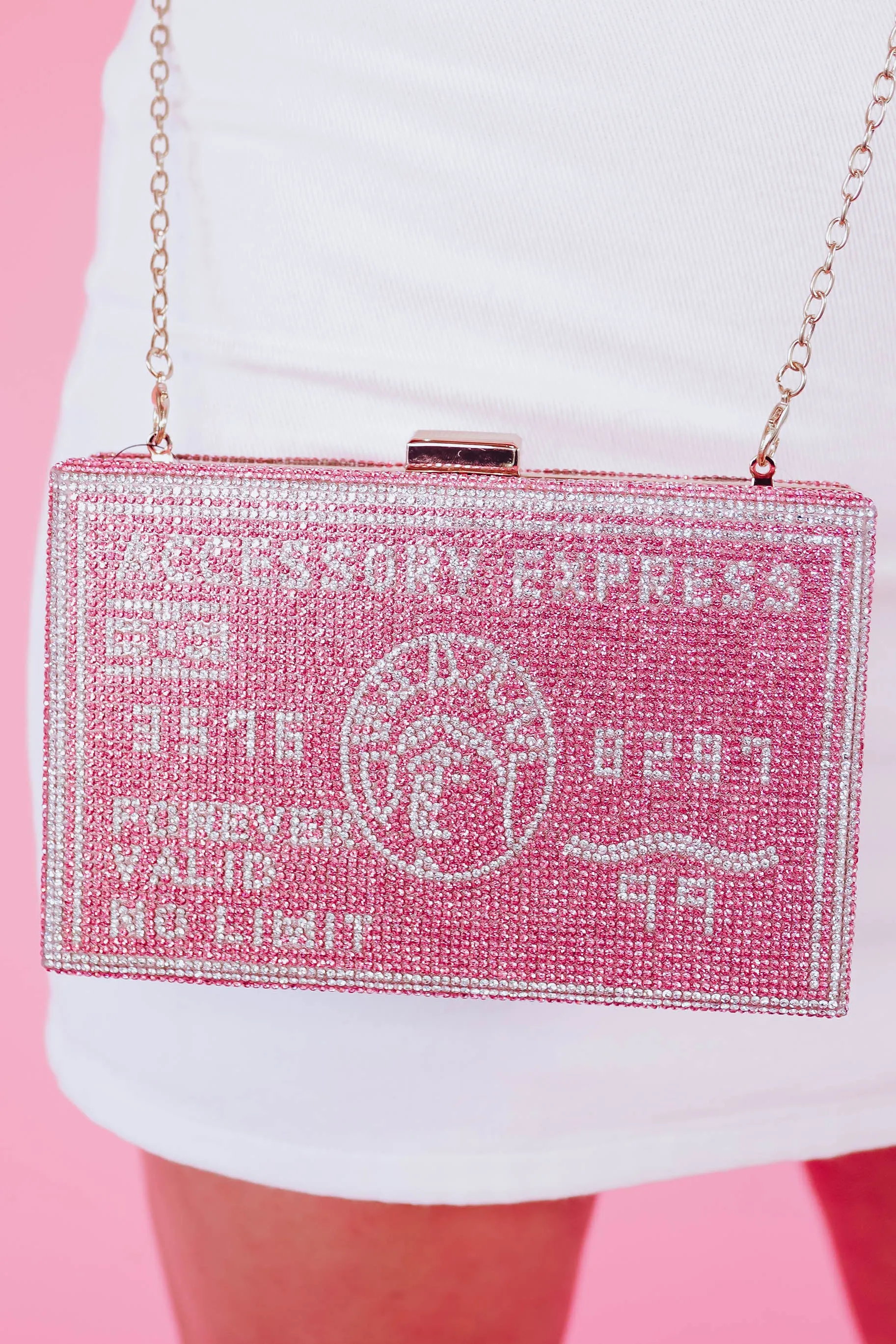 Accessory Express Clutch/Crossbody - Pink