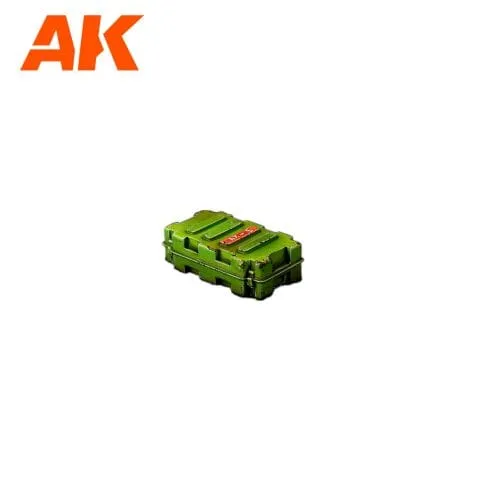 AK Interactive Wargame & Diorama Scenography Objects 30-35mm - Weapon Cases