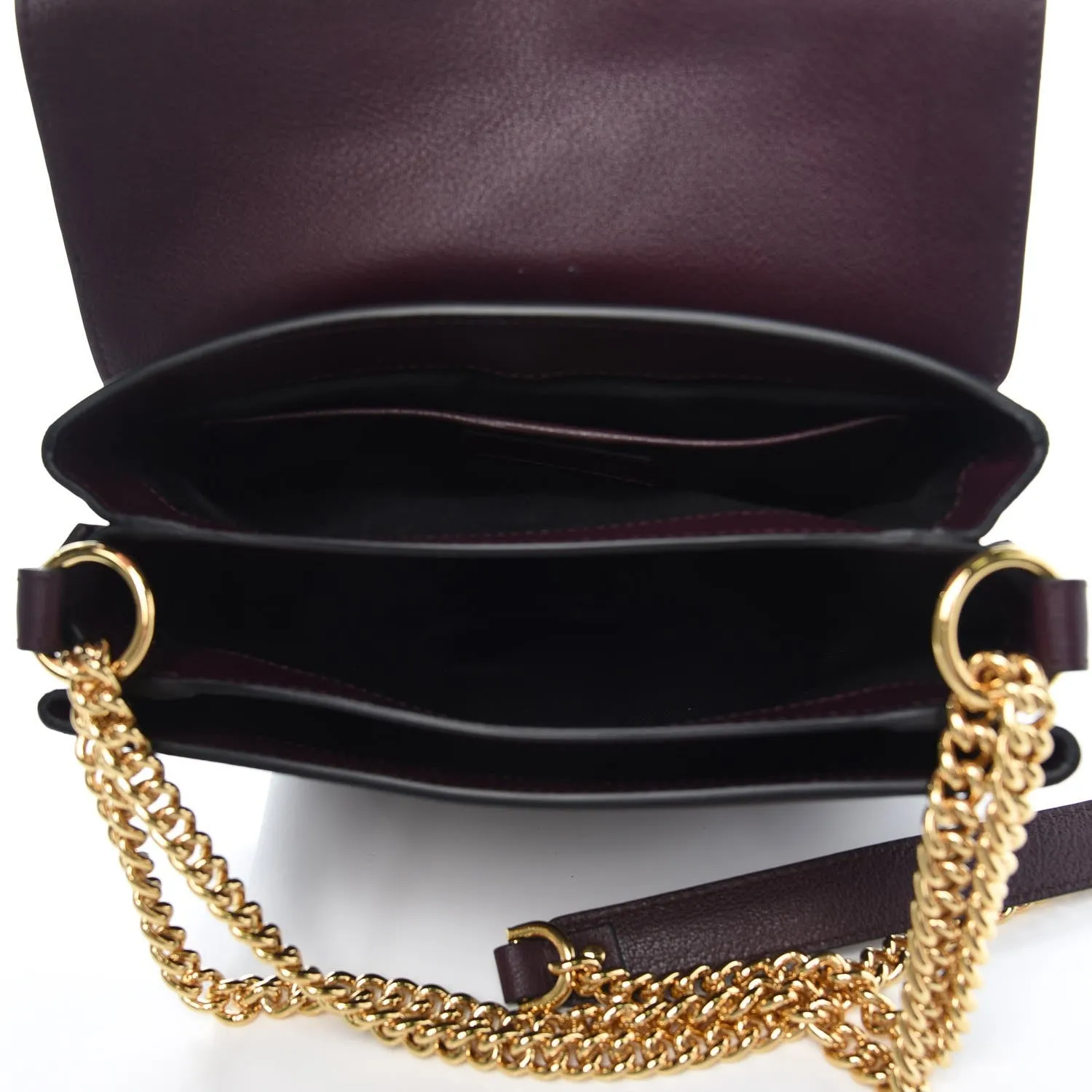 Alexander McQueen Twin Skull Chain Crossbody in Burgundy
