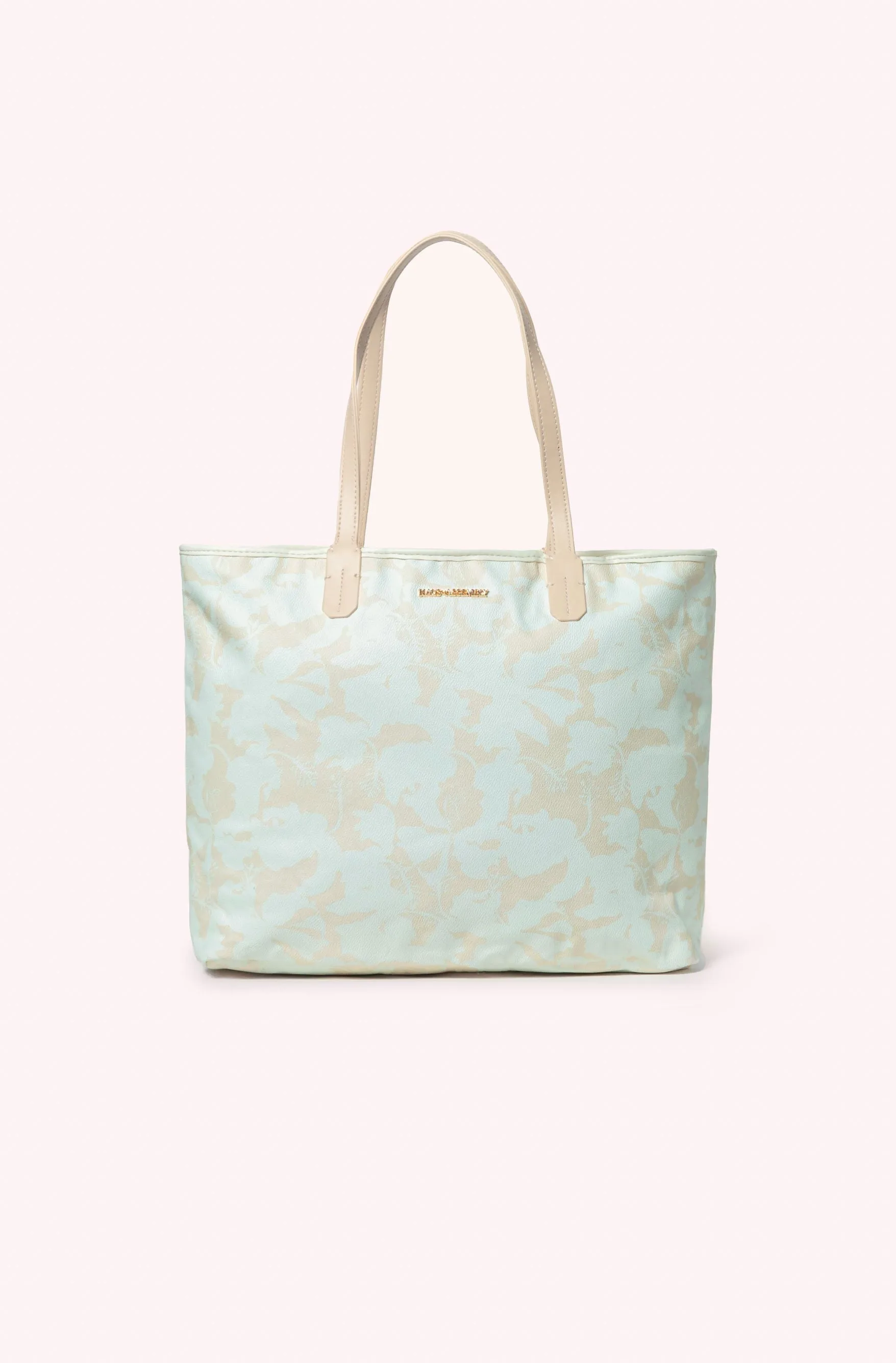 AM TOTE- NUDE HIBISCUS