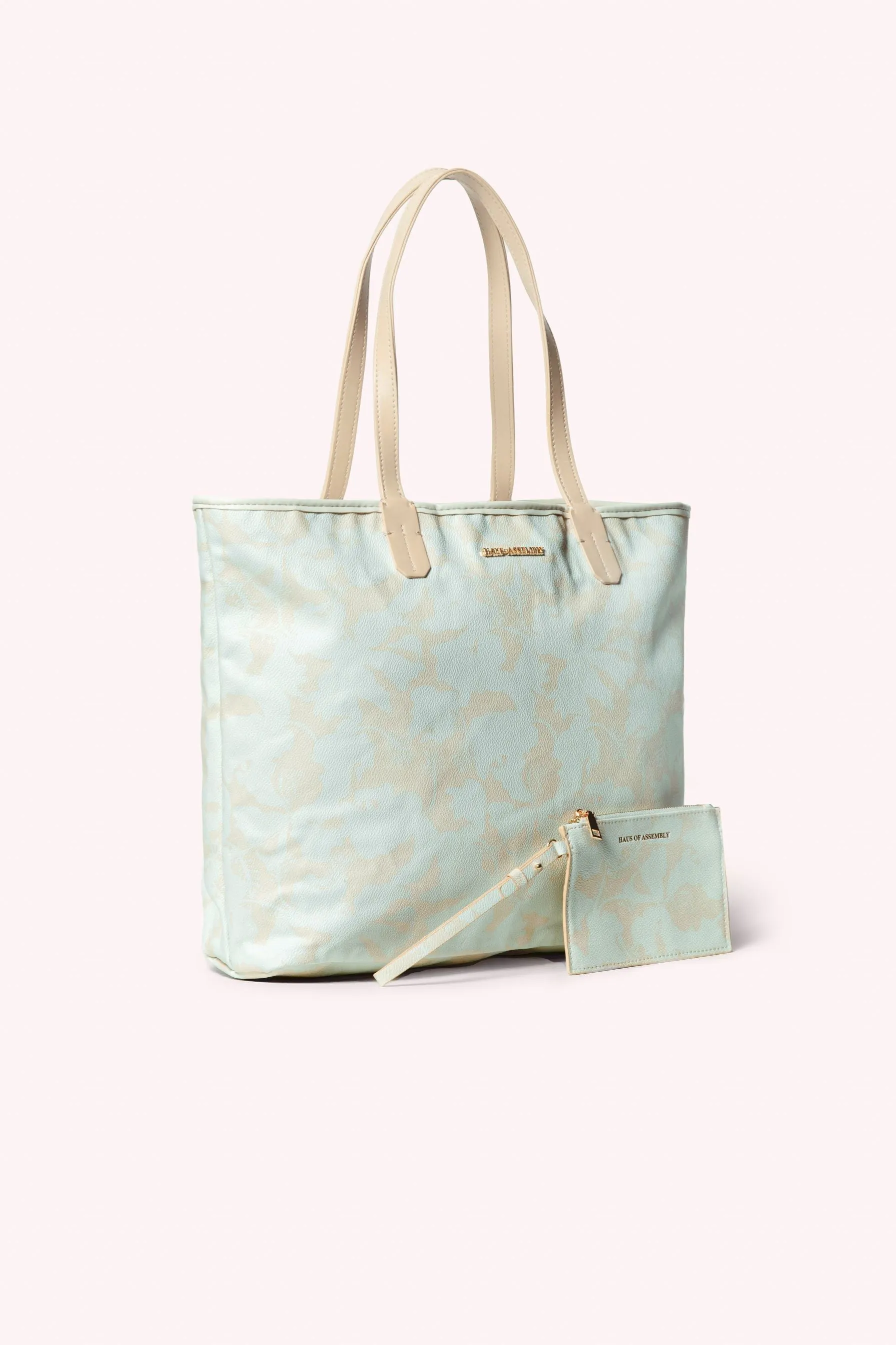 AM TOTE- NUDE HIBISCUS