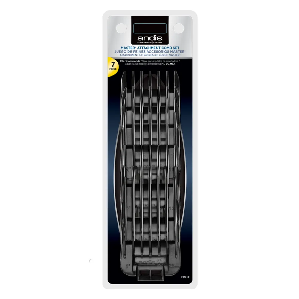 ANDIS - Snap-On Blade Attachment Combs 7-Comb Set