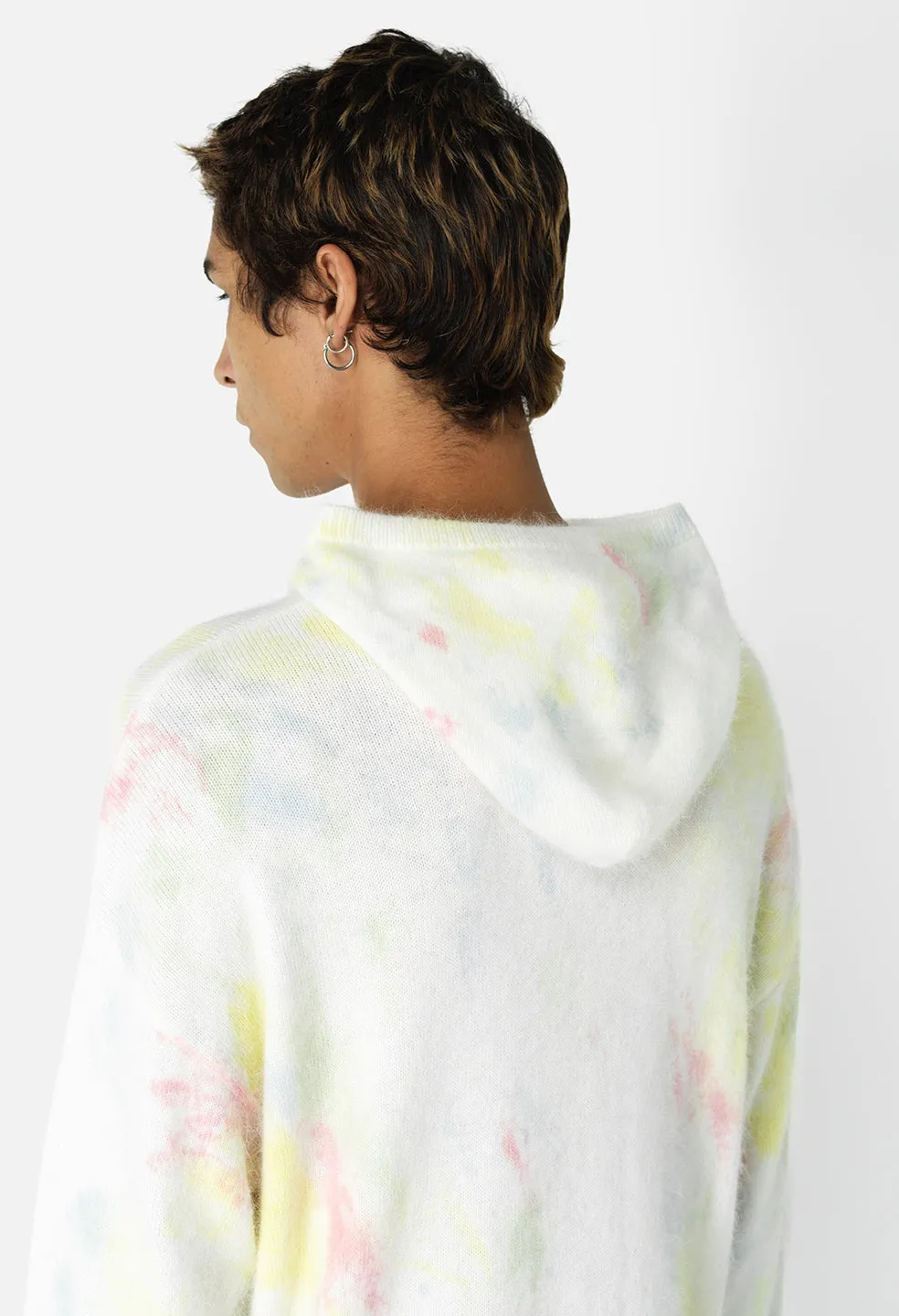 Angora Hoodie / Ivory Skittles