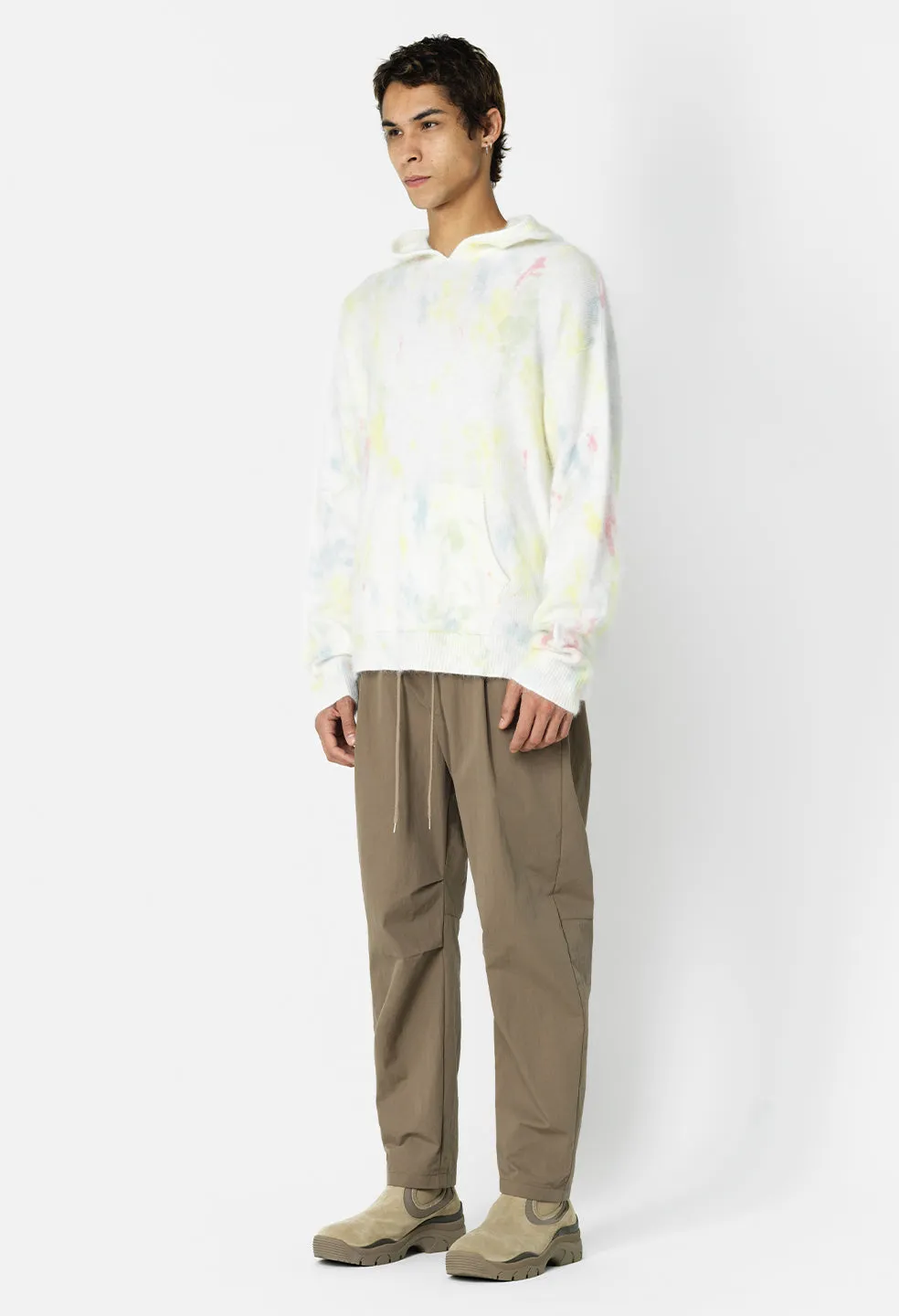 Angora Hoodie / Ivory Skittles