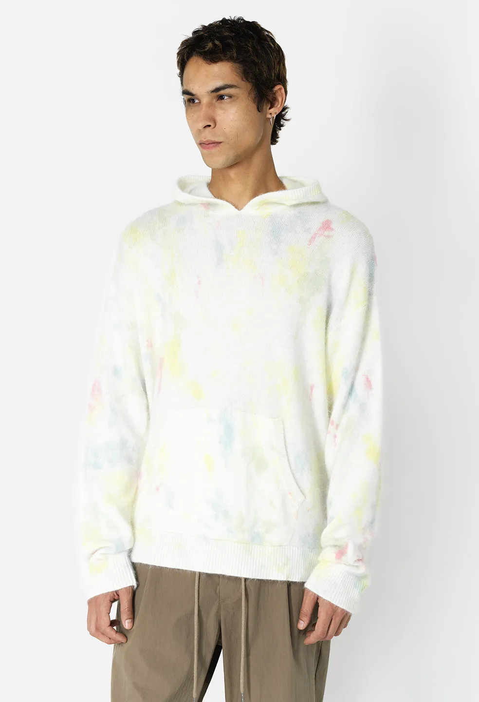 Angora Hoodie / Ivory Skittles