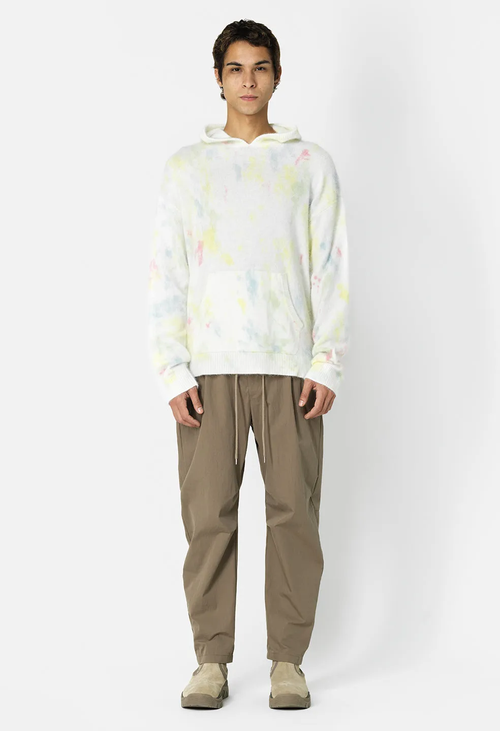 Angora Hoodie / Ivory Skittles