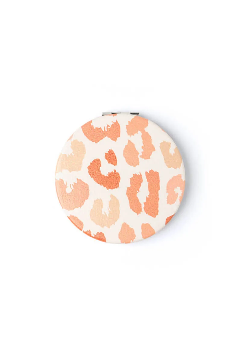 Animal Print Compact Mirror