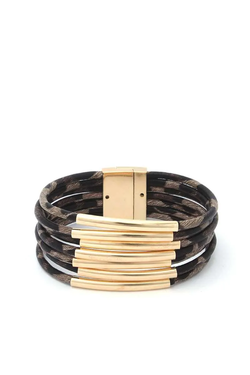 Animal Print Magnetic Bracelet