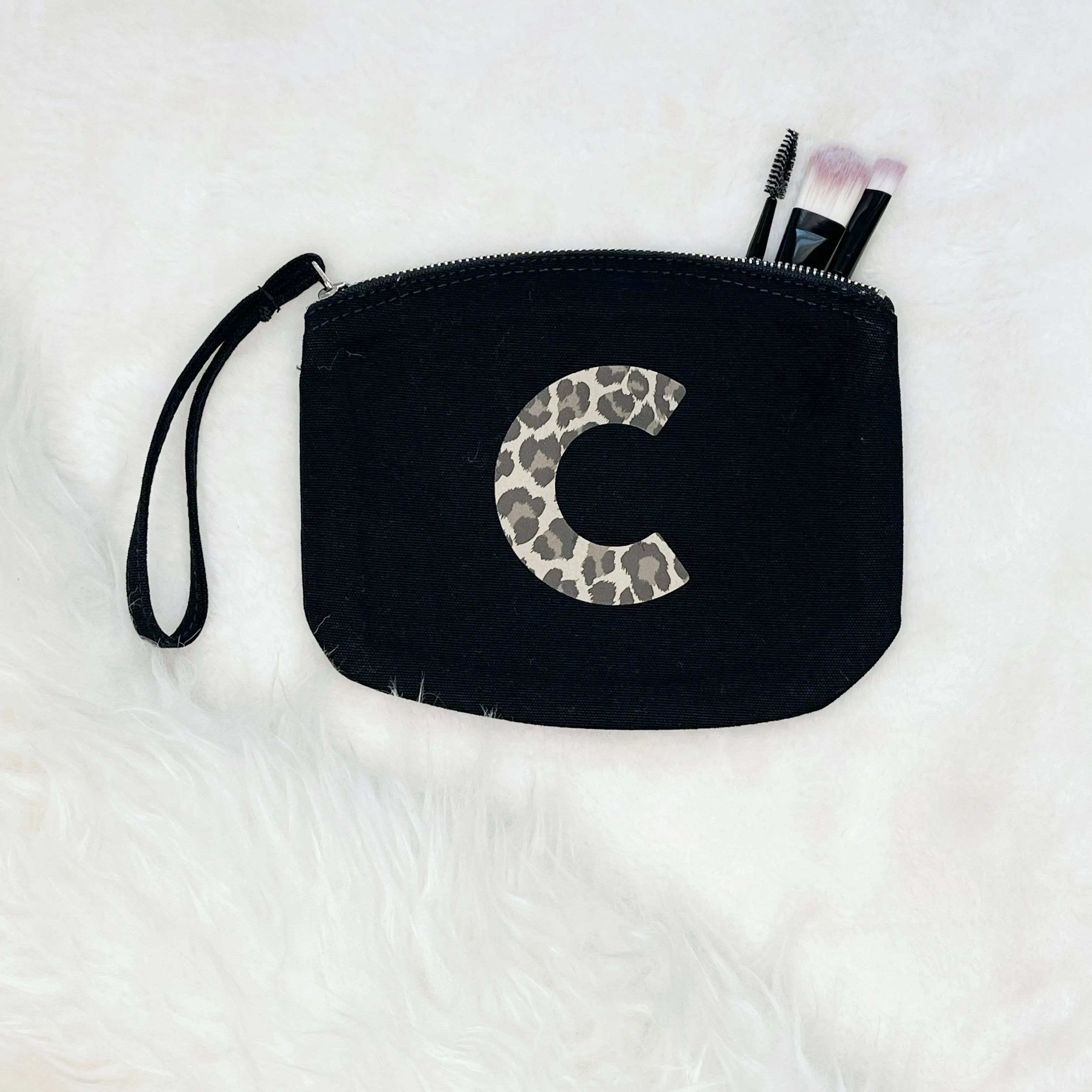 Animal Print Personalised Make Up Bag