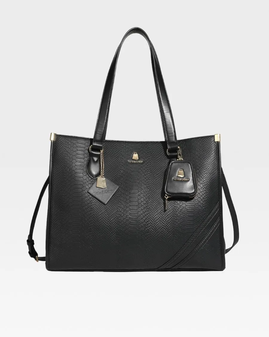 Apollo 1 Tote Bag in Black