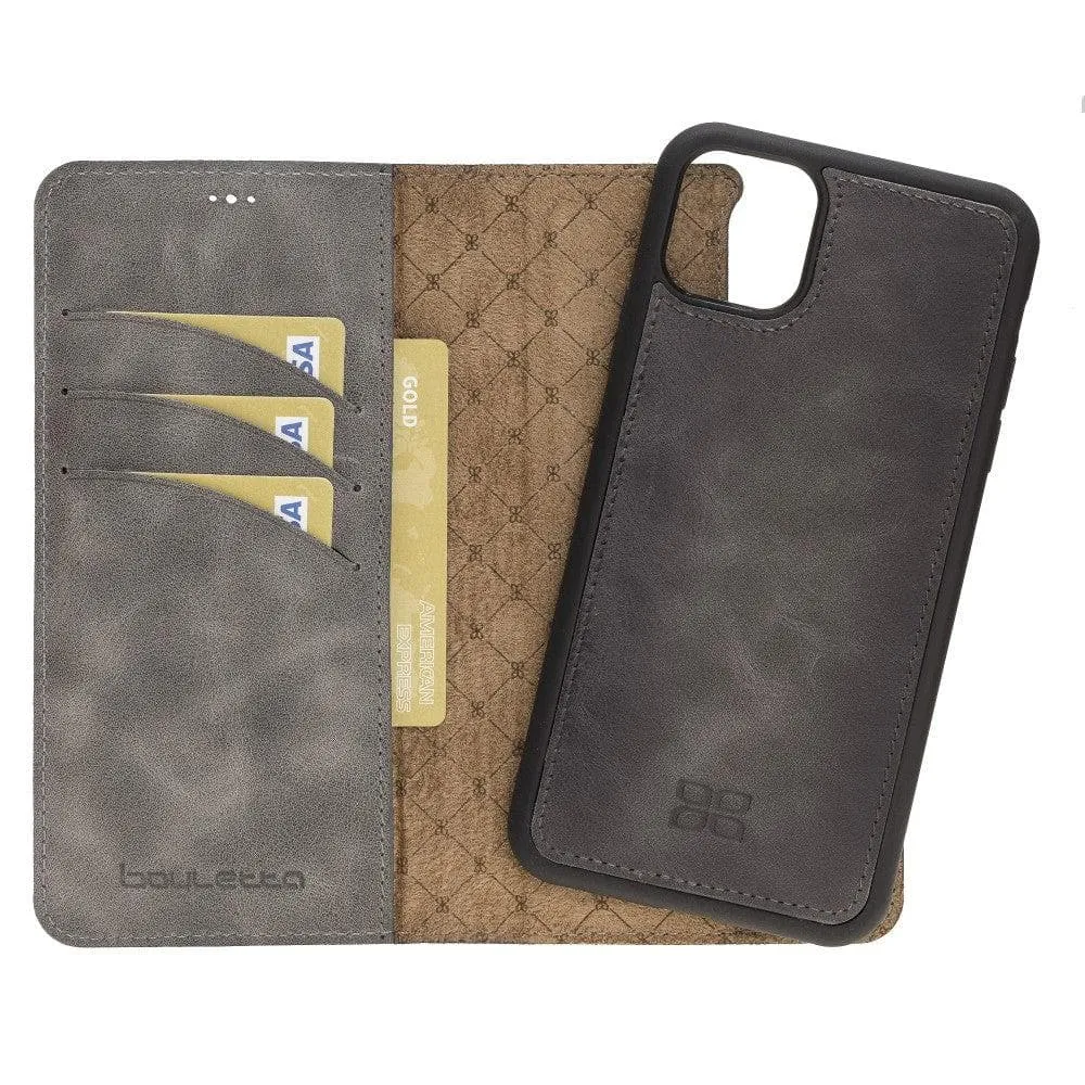 Apple iPhone 11 Series Detachable Leather Wallet Case - MW