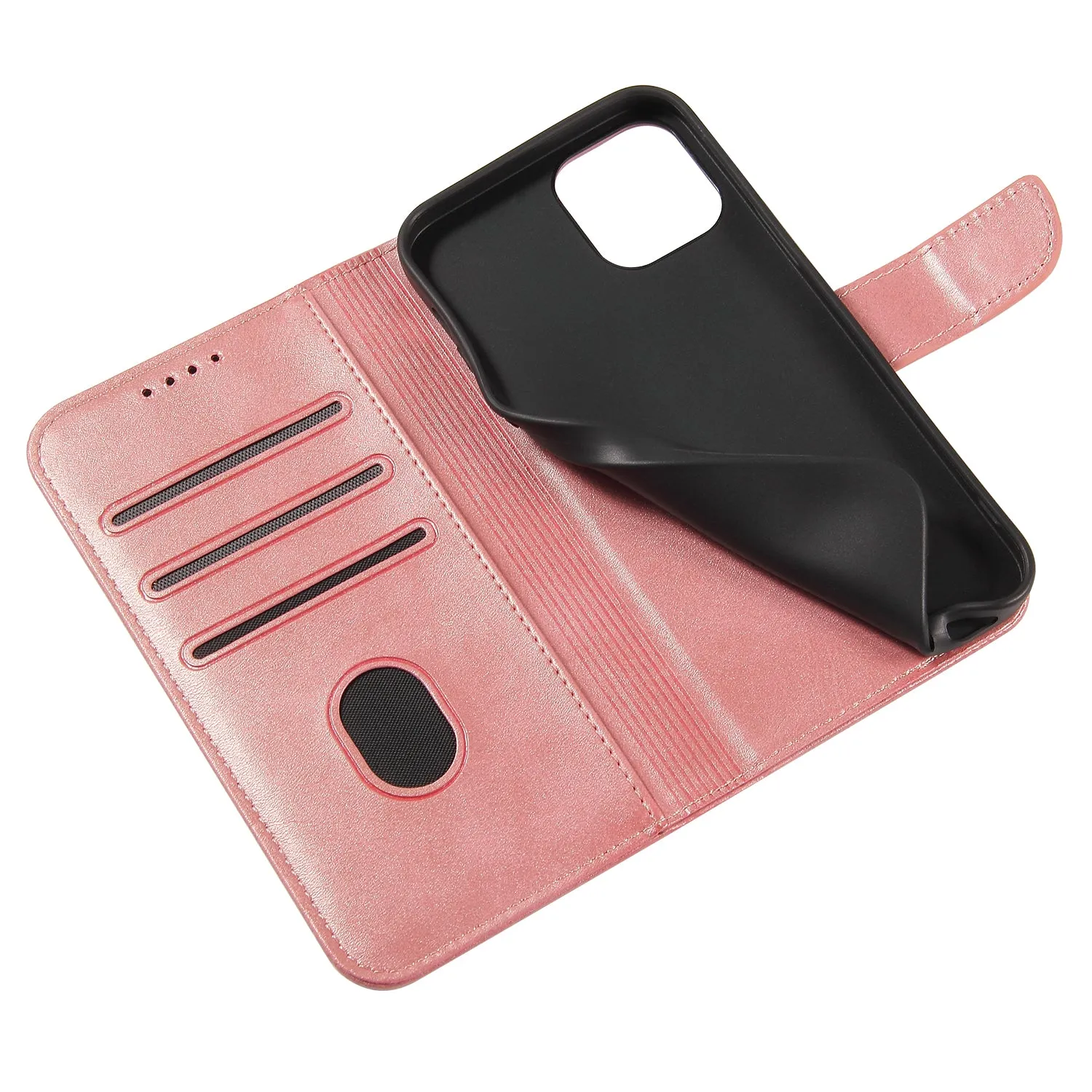 Apple iPhone 12 Mini Pro Max Magnetic Leather Wallet Case