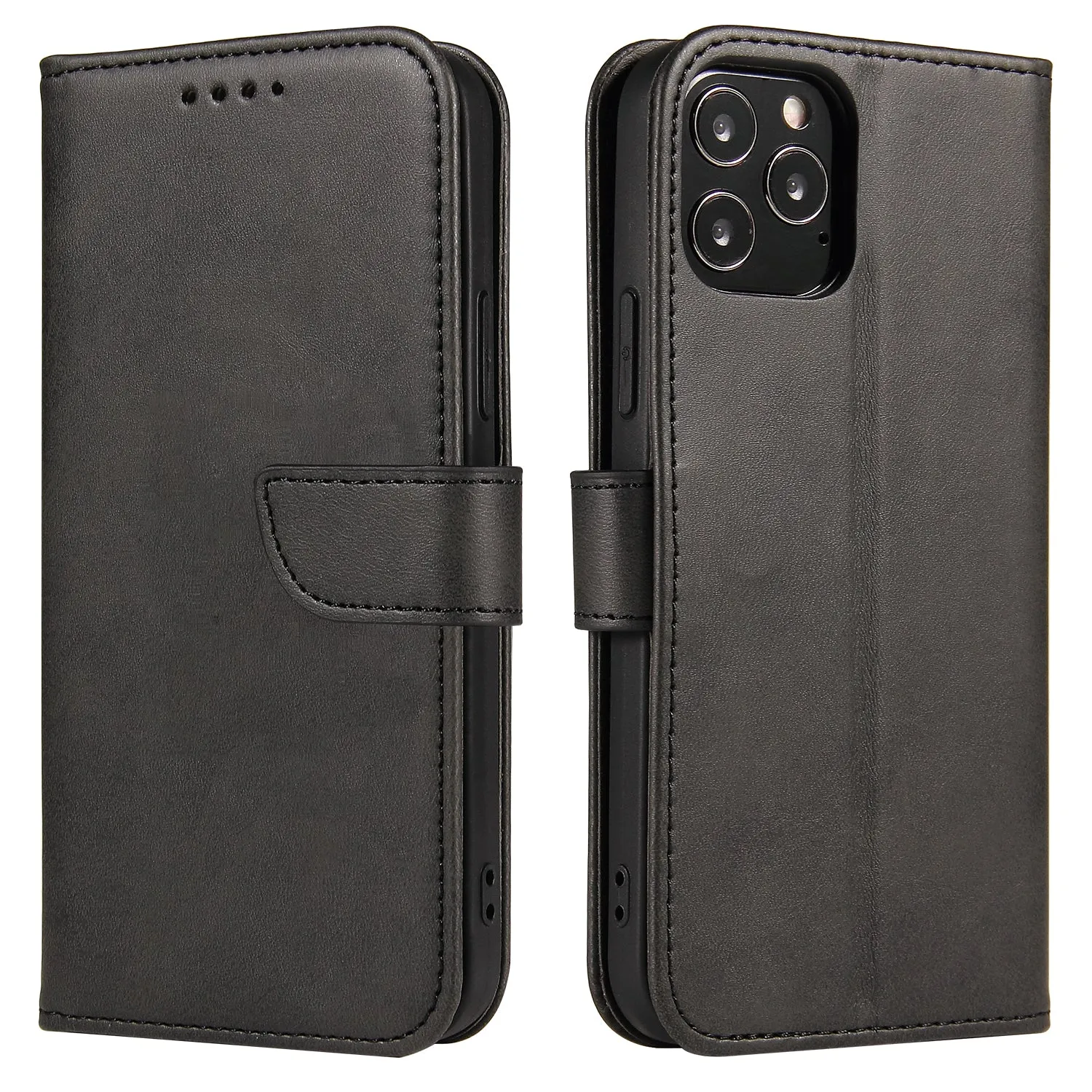 Apple iPhone 12 Mini Pro Max Magnetic Leather Wallet Case