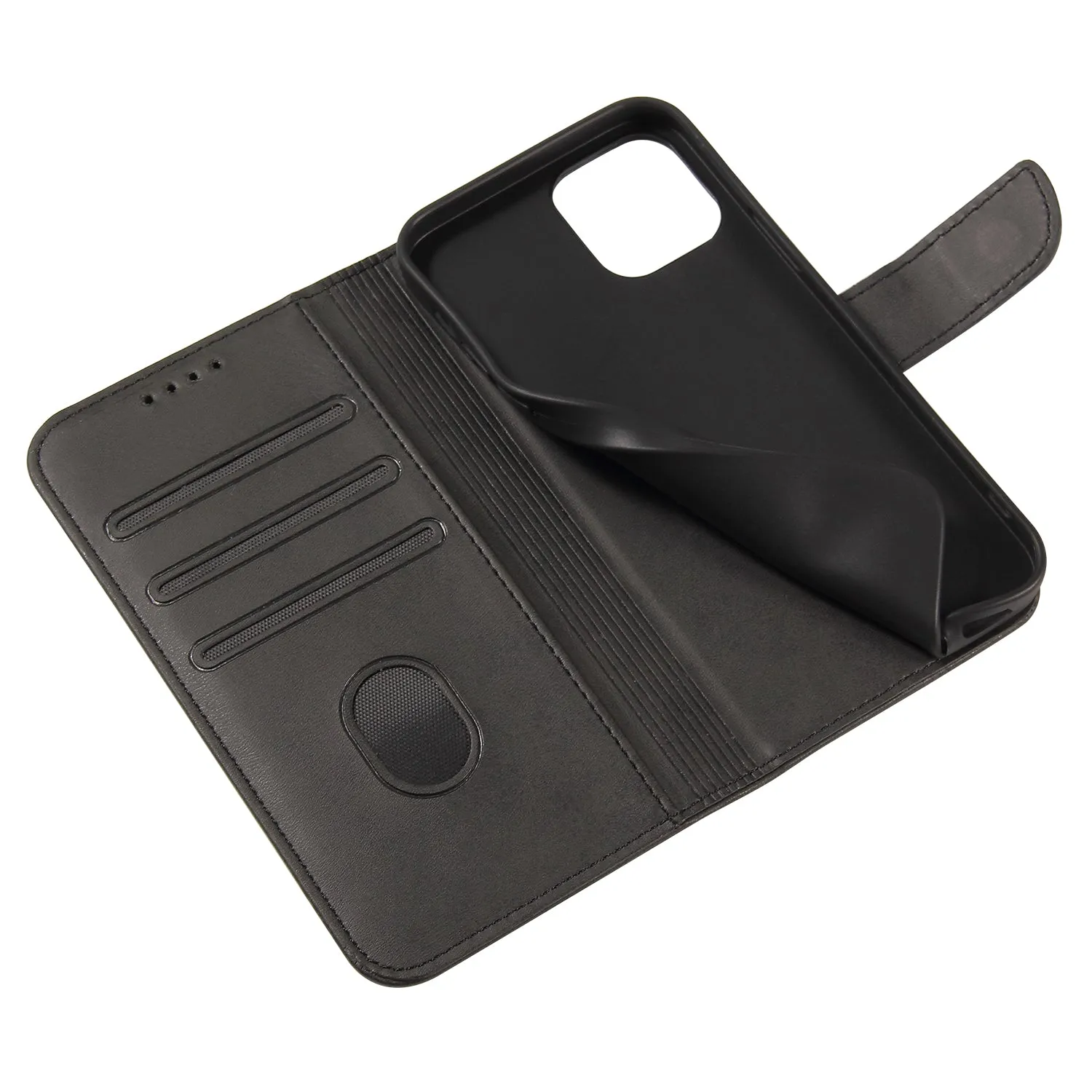 Apple iPhone 12 Mini Pro Max Magnetic Leather Wallet Case