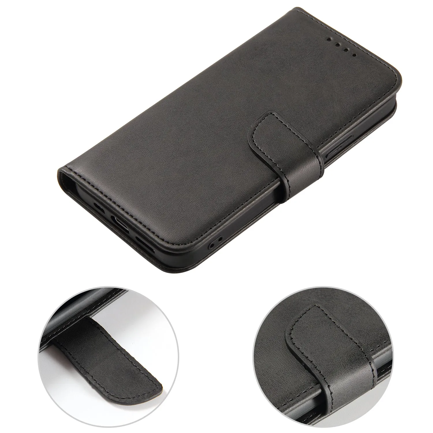 Apple iPhone 12 Mini Pro Max Magnetic Leather Wallet Case