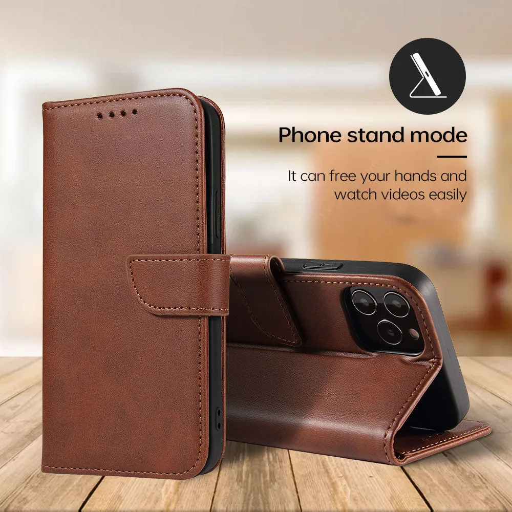Apple iPhone 12 Mini Pro Max Magnetic Leather Wallet Case