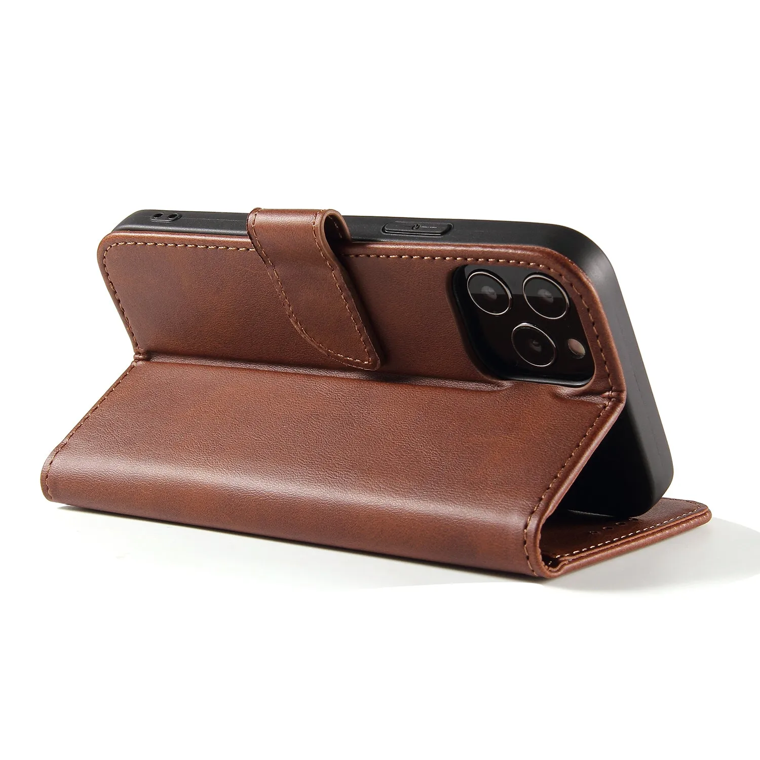 Apple iPhone 12 Mini Pro Max Magnetic Leather Wallet Case