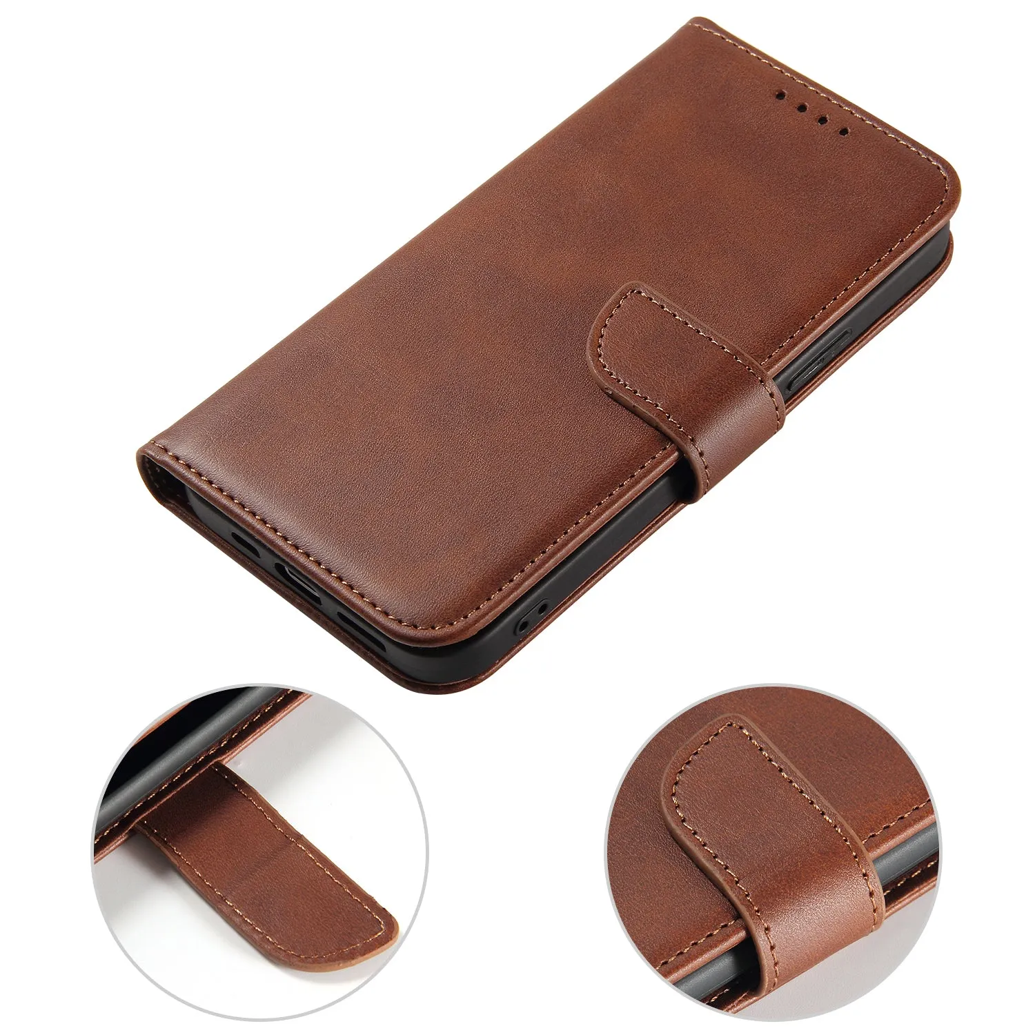 Apple iPhone 12 Mini Pro Max Magnetic Leather Wallet Case