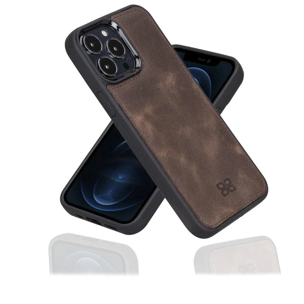 Apple iPhone 13 Series Leather Case with Flexible Back Cover