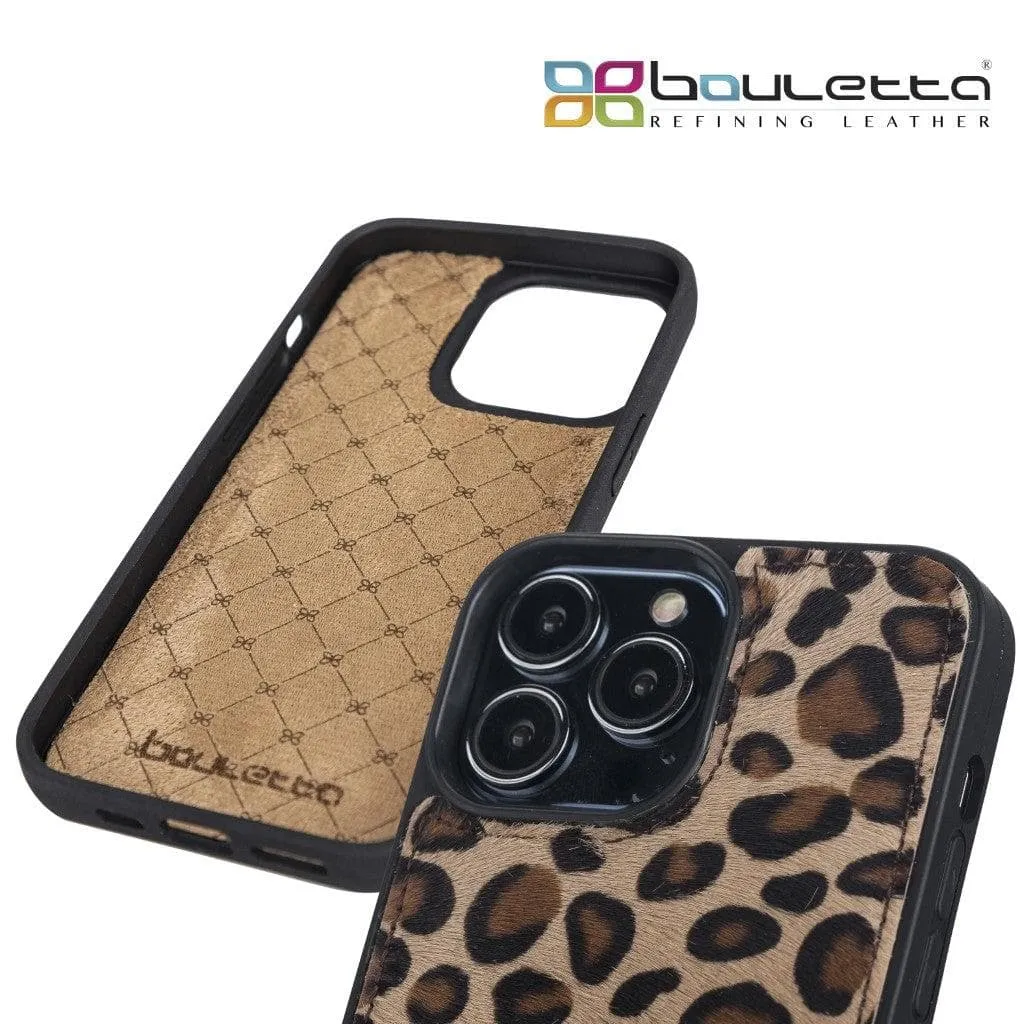 Apple iPhone 13 Series Leather Case with Flexible Back Cover