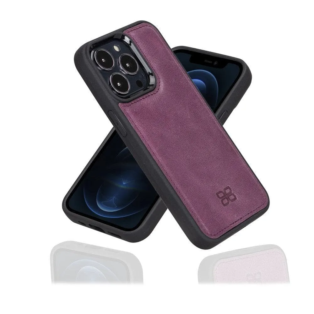 Apple iPhone 13 Series Leather Case with Flexible Back Cover