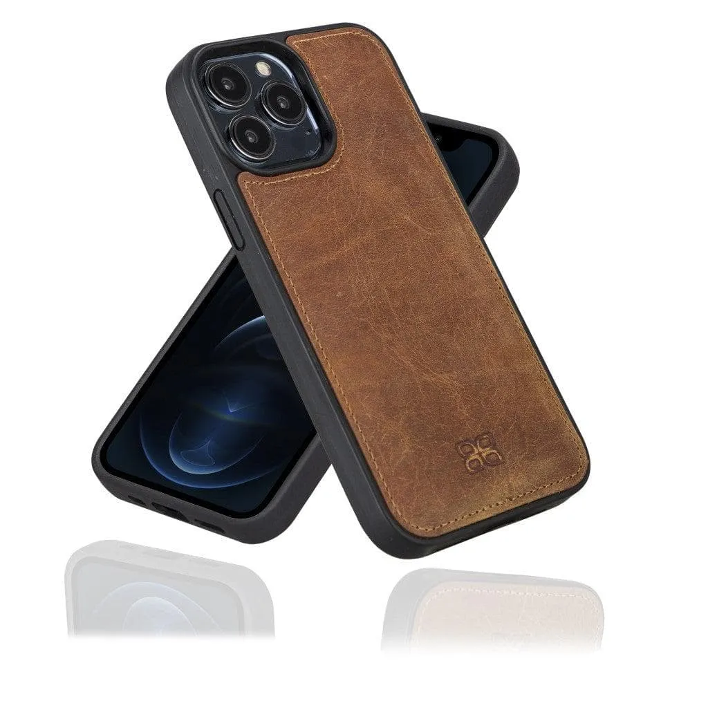 Apple iPhone 13 Series Leather Case with Flexible Back Cover