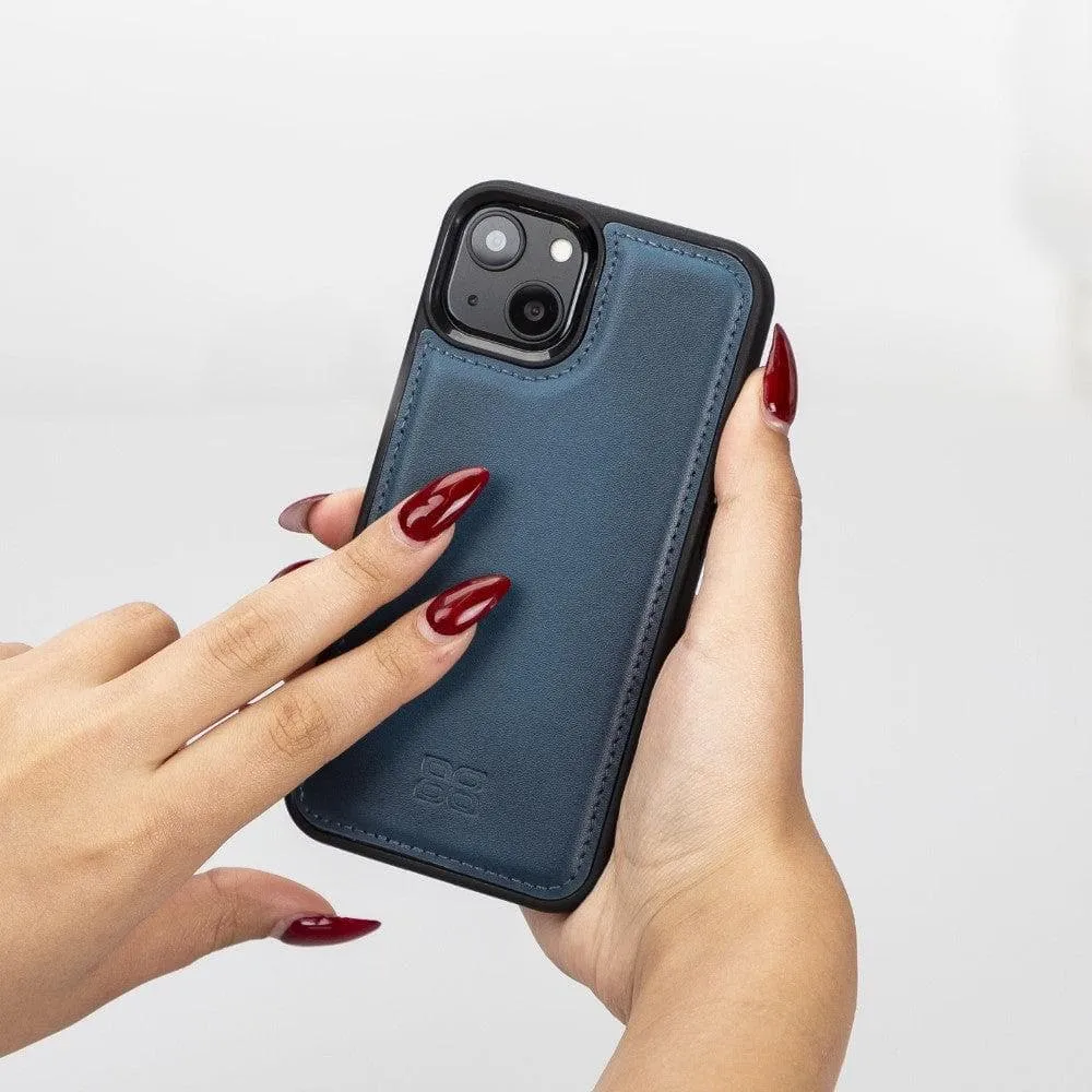 Apple iPhone 13 Series Leather Case with Flexible Back Cover