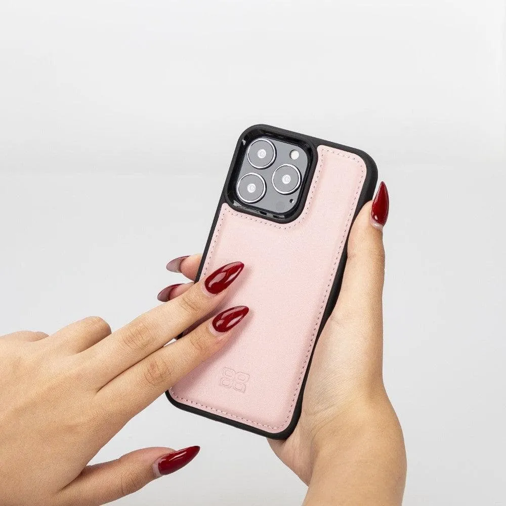 Apple iPhone 13 Series Leather Case with Flexible Back Cover