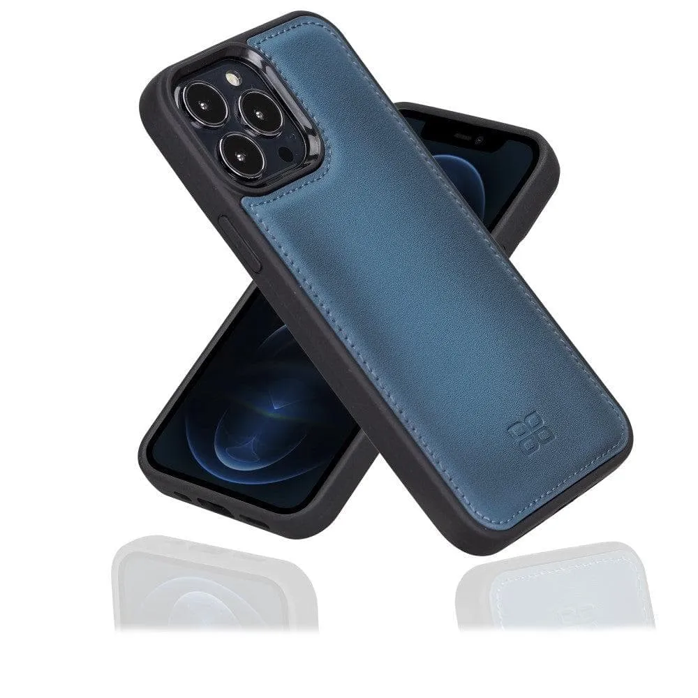 Apple iPhone 13 Series Leather Case with Flexible Back Cover