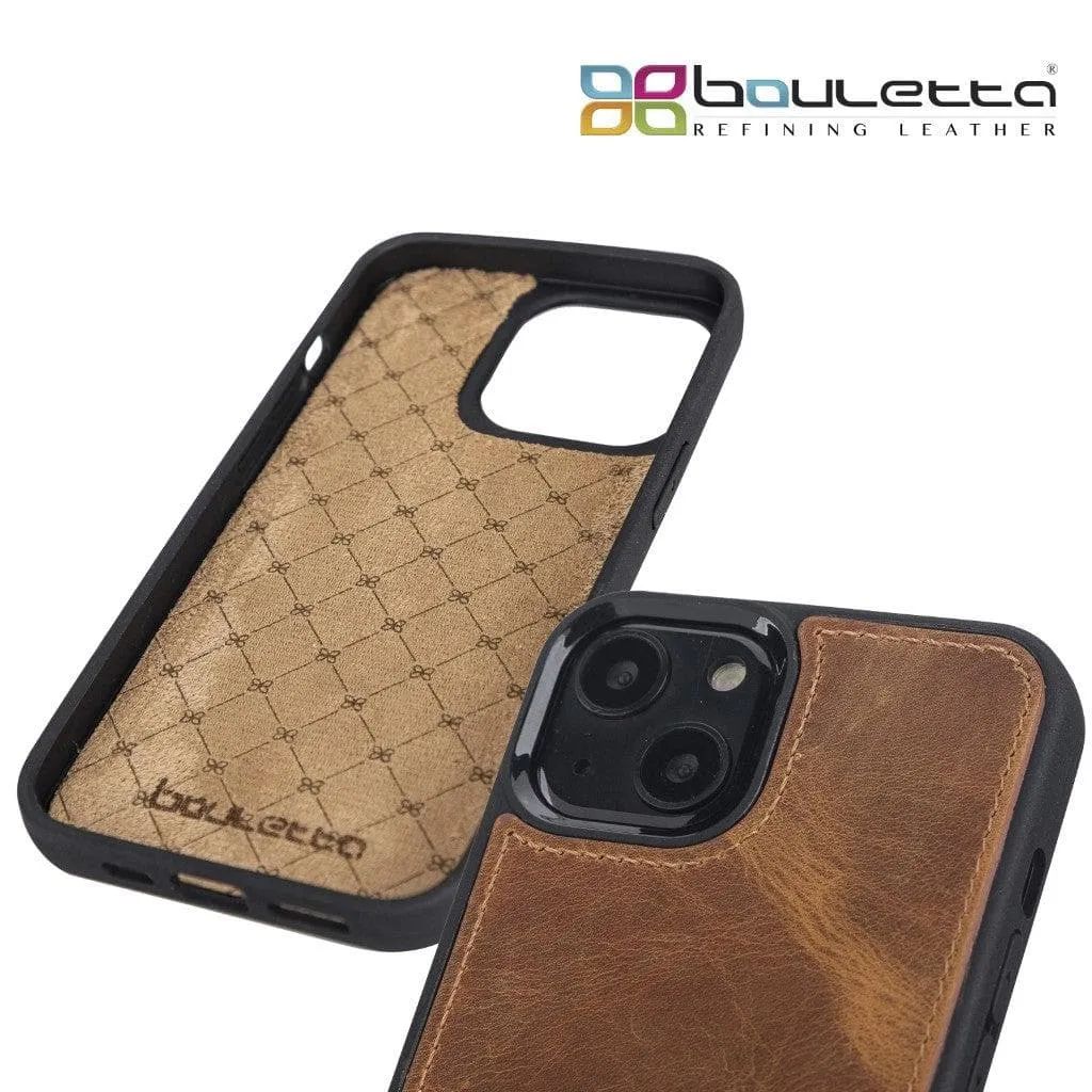 Apple iPhone 13 Series Leather Case with Flexible Back Cover