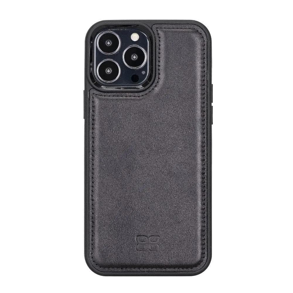 Apple iPhone 13 Series Leather Case with Flexible Back Cover