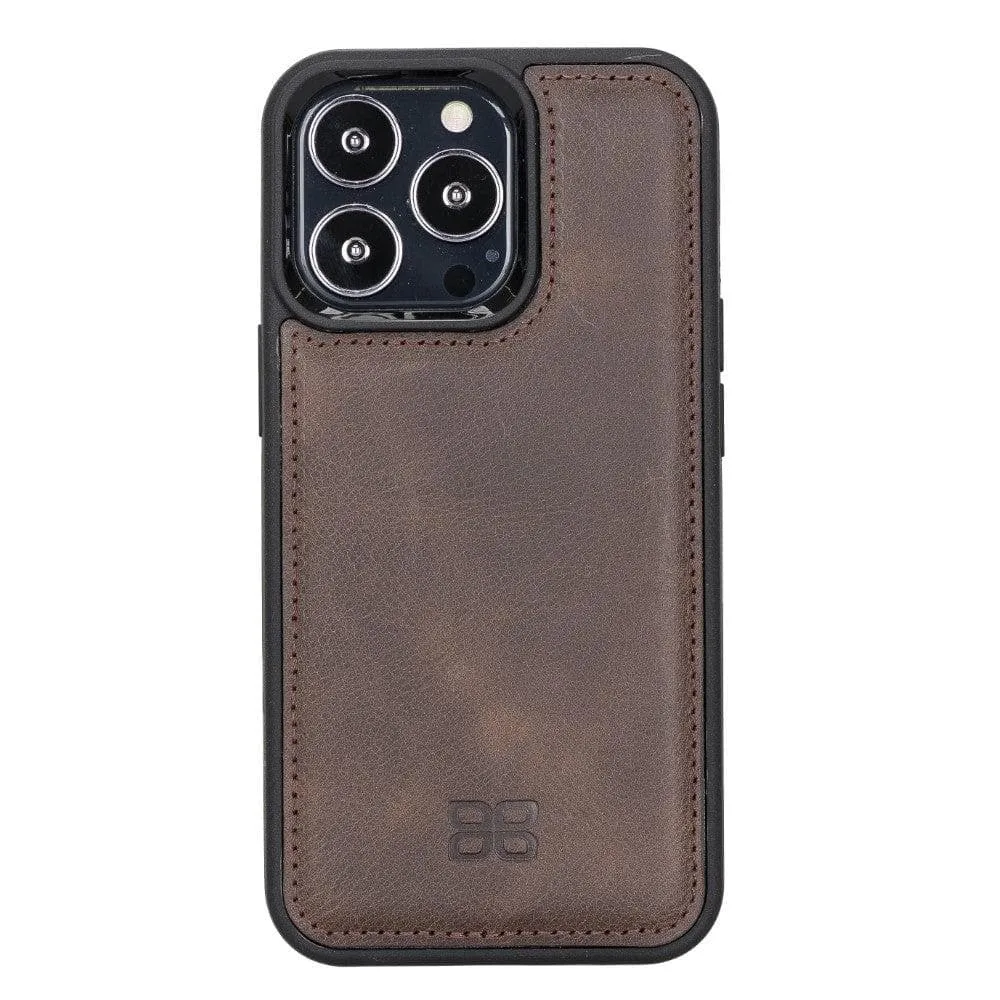 Apple iPhone 13 Series Leather Case with Flexible Back Cover